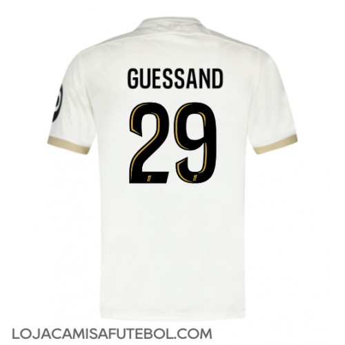 Camisa de Futebol OGC Nice Evann Guessand #29 Equipamento Secundário 2024-25 Manga Curta